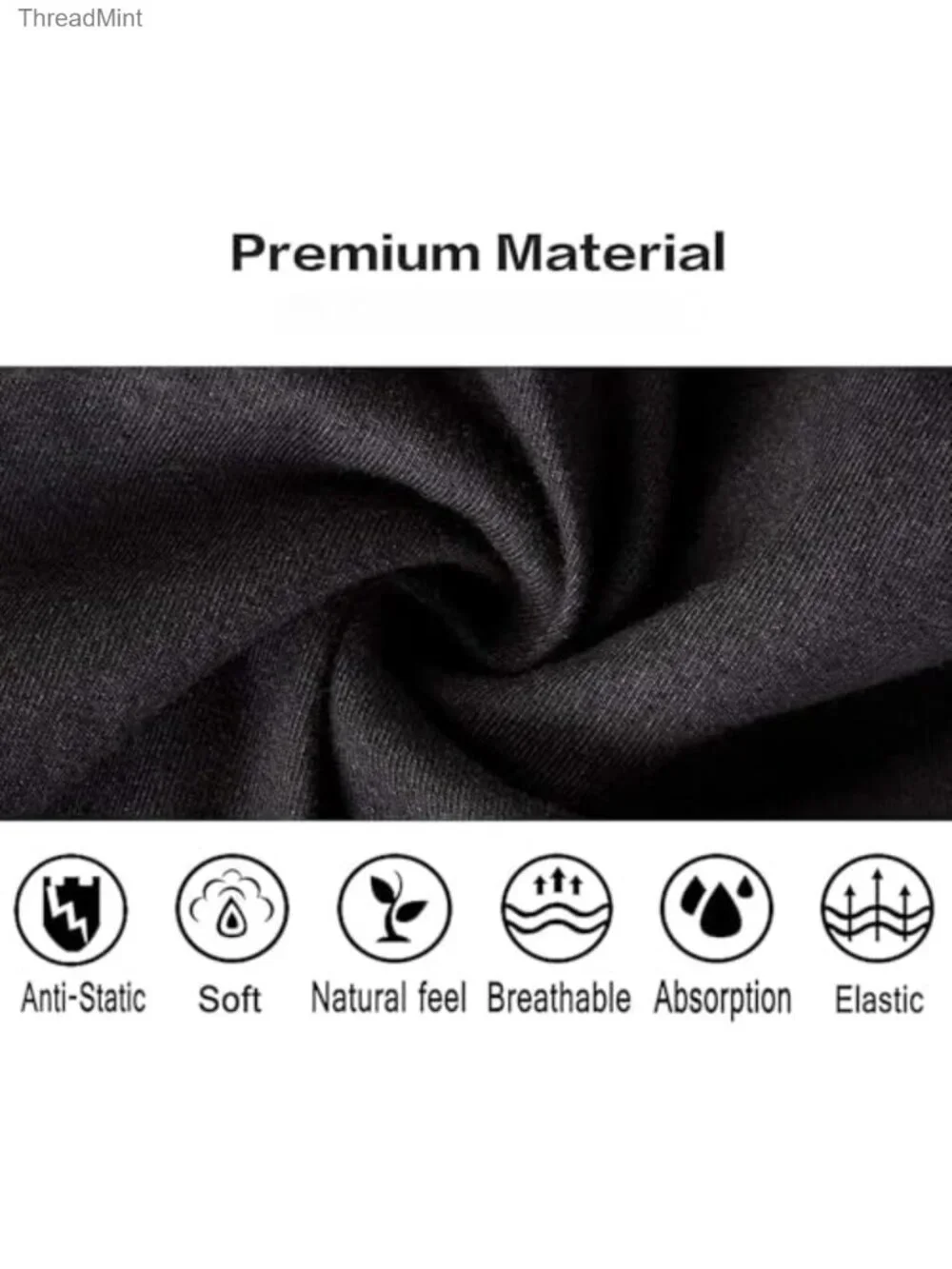 Mens Boxer Briefs 8-Pack Moisture-Wicking Stretch Underwear